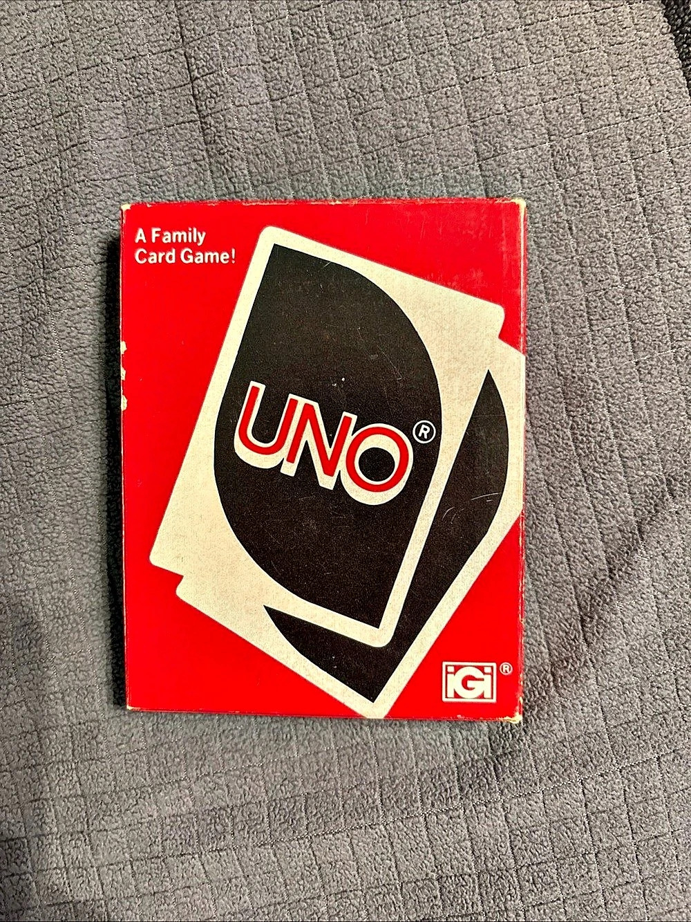 Vintage 1979 Deck of UNO cards still In sealed plastic Red Box